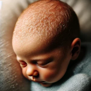 neonato con crosta lattea